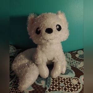 Sparkly tinsel fox stuffed animal